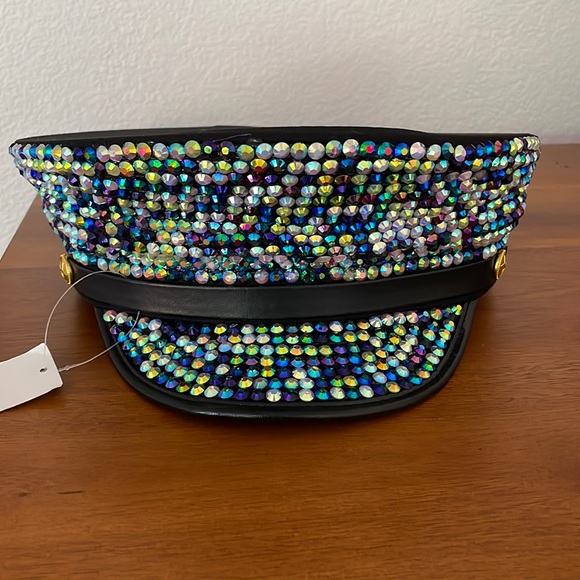 NWT Rhinestone Festival Captain Hat - Picture 3 of 4